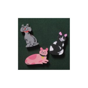 Gomme chat lot de 3