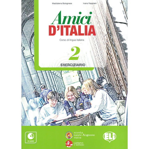 Amici d’Italia – Livre d’exercices / Eserciziario + CD Audio ~ 2e niveau – Image 2