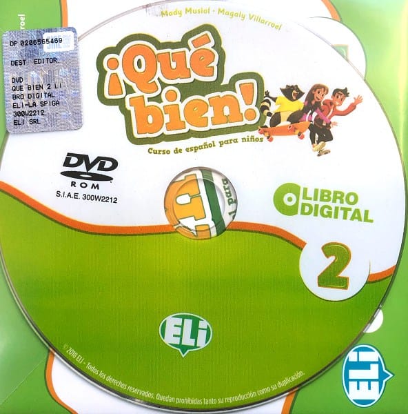¡Qué bien! 2 – Libro digital – DVD